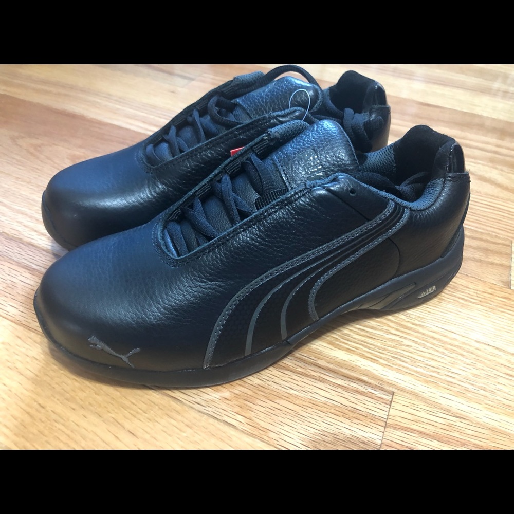 Puma Men’s Black Slip Proof Size 7 Shoes NEW W TAG